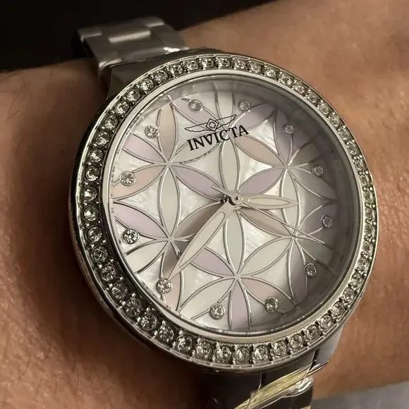 Invicta Wildflower Women\'s Watch w/ Mother of Pearl Dial-34mm, Steel (28823)-NEW Invicta Wildflower Women main image 4